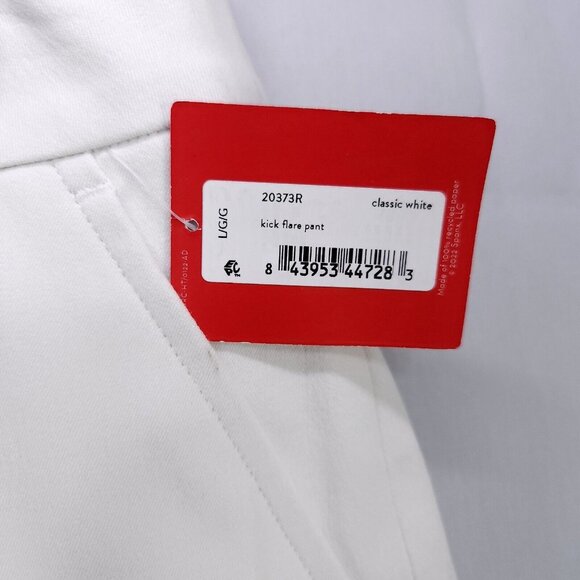 Spanx Cropped Flare Pants Stretch Waist On The Go Shaping Silver Lining Large - Picture 14 of 16